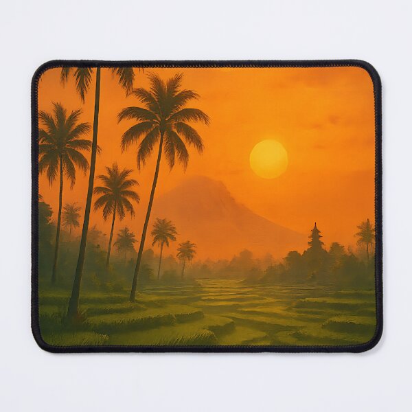 Item preview, Bali Sunset Vibes – Rice Terraces & Palm Trees designed and sold by TravelLensPro.