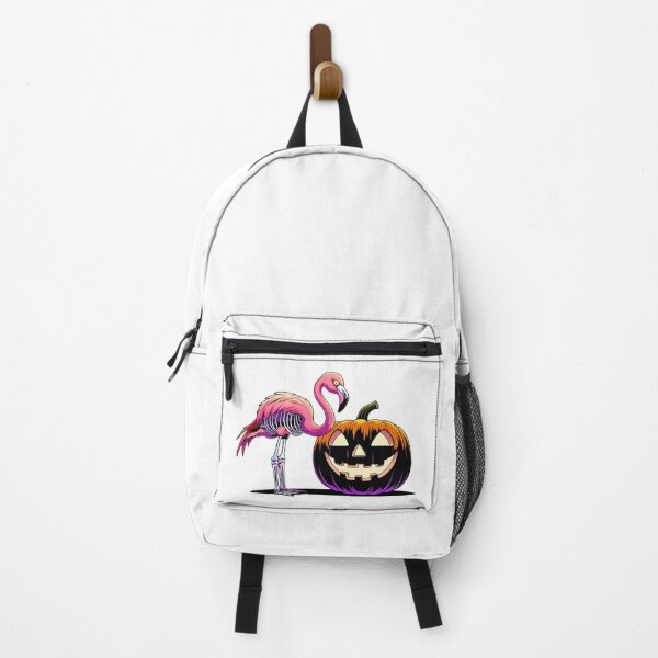 Item preview, Skeleton Flamingo and Pumpkin - Add an Exotic Touch to Your Halloween! designed and sold by StormArte.