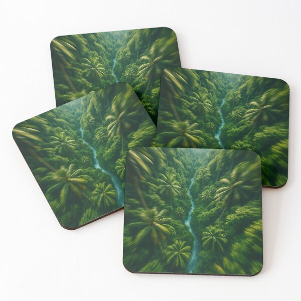 Item preview, Tropical Flow – Jungle from a bird’s eye view designed and sold by TravelLensPro.