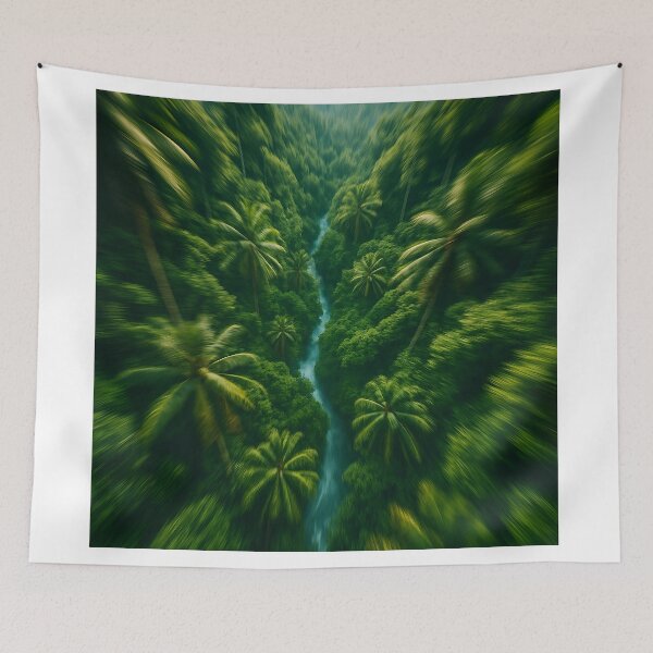 Item preview, Tropical Flow – Jungle from a bird’s eye view designed and sold by TravelLensPro.