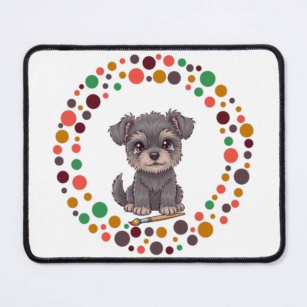 Item preview, Celebrate Dot Day with My Affenpinscher | Colorful Dog Art designed and sold by The Real Life Symphony.