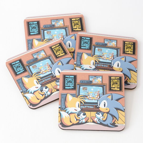 Item preview, Hedgehog & Fox: Retro Gaming Co-op Classic designed and sold by ChelseyKeranART.