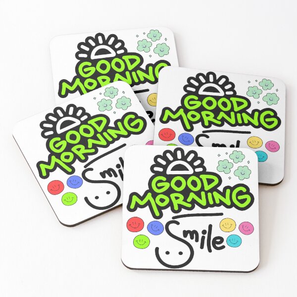Item preview, SMILE, GOOD MORNIG designed and sold by stickersrafisa.