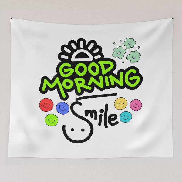 Item preview, SMILE, GOOD MORNIG designed and sold by stickersrafisa.