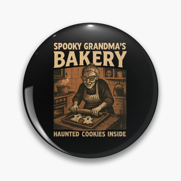 Item preview, Spooky Grandma's Bakery designed and sold by Neon Bones Studio.