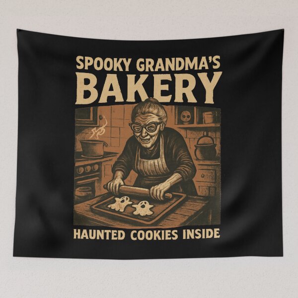 Item preview, Spooky Grandma's Bakery designed and sold by Moad Fahim.