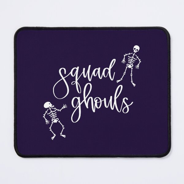 Item preview, Squad Ghouls Halloween Skeleton Print (White) designed and sold by ToluaPrints.