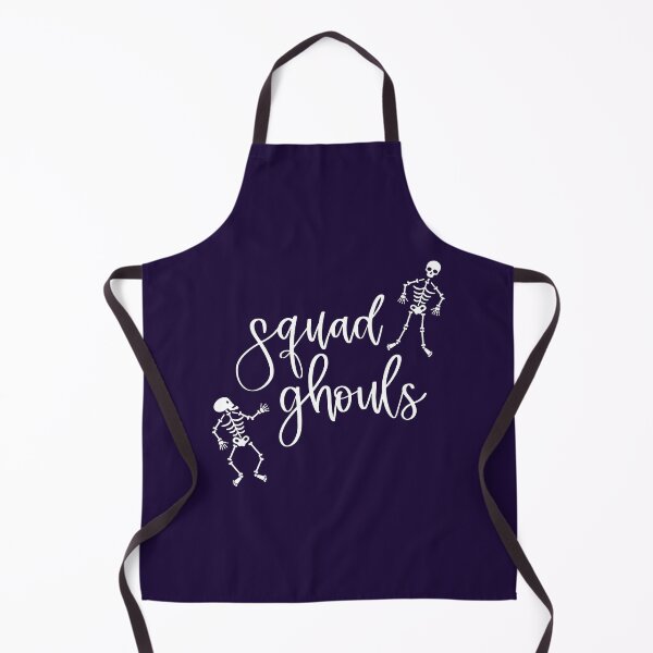 Item preview, Squad Ghouls Halloween Skeleton Print (White) designed and sold by ToluaPrints.