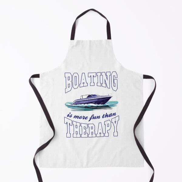 Item preview, Boat Captain Therapy Motorboat Funny Saying designed and sold by MaximWundersee.