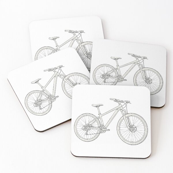 Item preview, Hardtail Mountain Bike Sketch designed and sold by thebigleebowski.