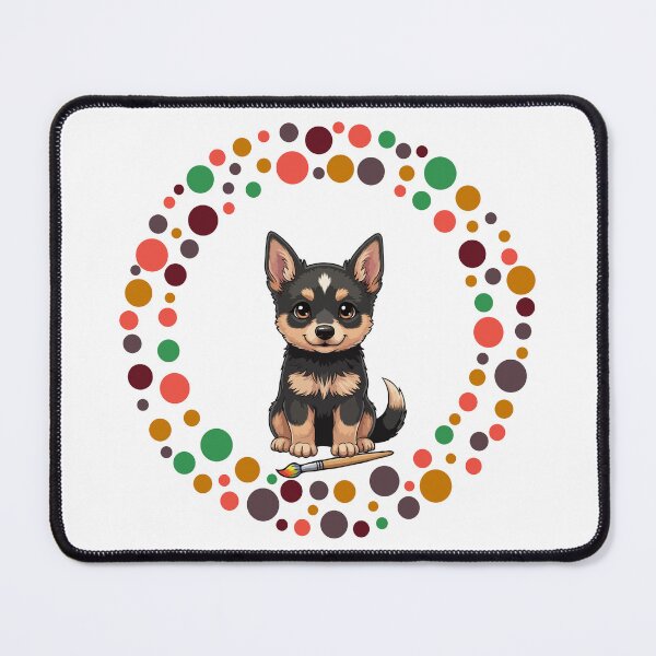 Item preview, Celebrate Dot Day with My Kelpie | Colorful Dog Art designed and sold by The Real Life Symphony.
