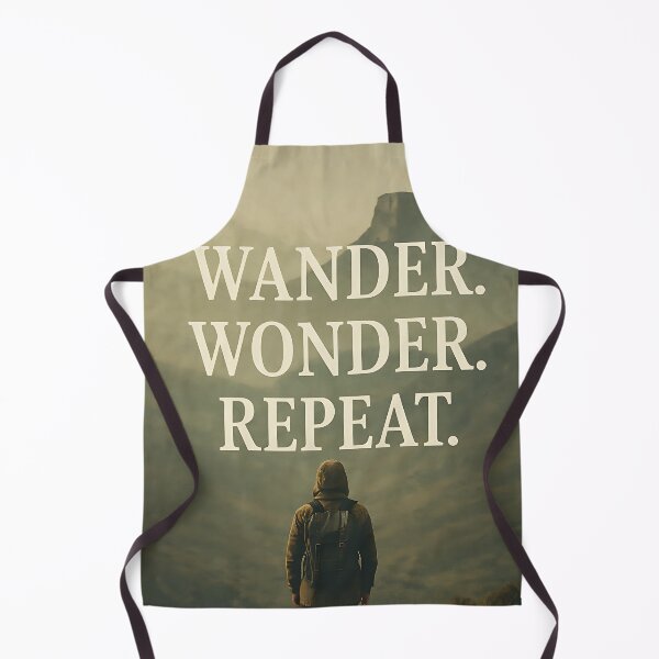 Item preview, Hiking Wonder Repeat – Hiking Quote Art designed and sold by TravelLensPro.