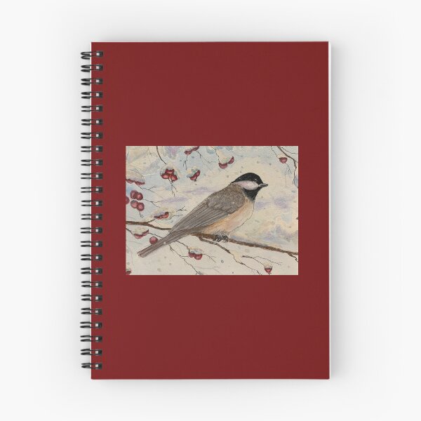 Item preview, chickadee in watercolor and ink designed and sold by BirdsandMoreArt.