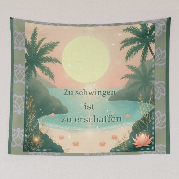Item preview, Schwingen ist Schaffen – Heiliger Tropischer Sonnenuntergang designed and sold by 	aluzia.design.