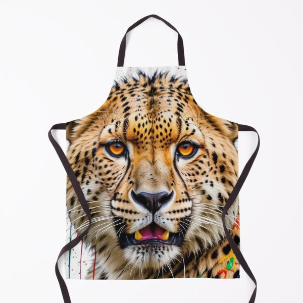Item preview, Cheetah Splash – Artistic portrait of a big cat designed and sold by TravelLensPro.