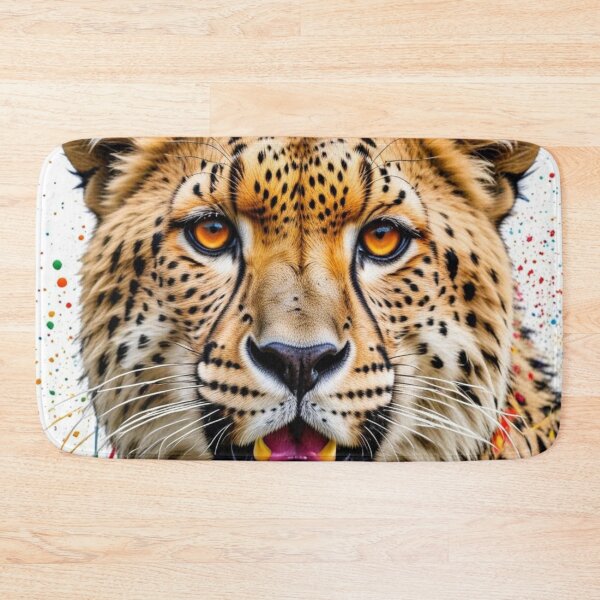 Item preview, Cheetah Splash – Artistic portrait of a big cat designed and sold by TravelLensPro.