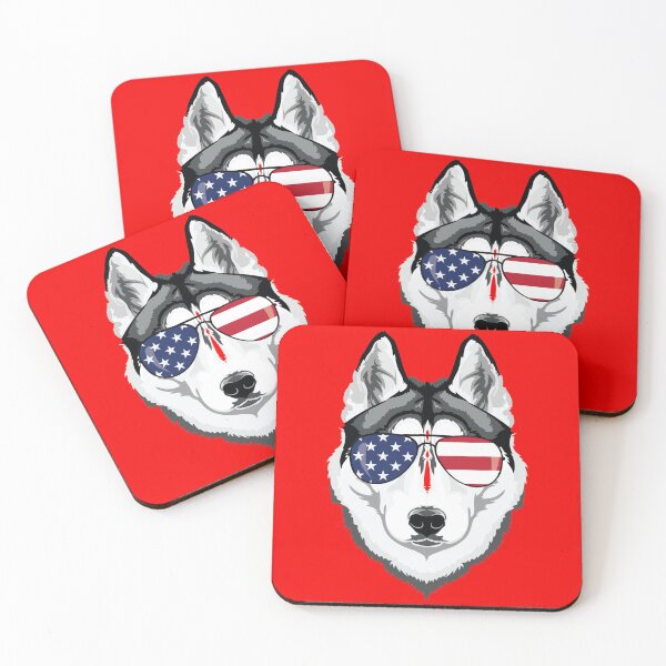 Item preview, Siberian Husky American Flag Sunglasses 4th of July designed and sold by EstelleStar.