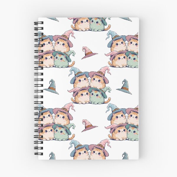 Item preview, Pattern features chubby, cartoon-style cats resembling pumpkins. Each pair includes a pink and green designed and sold by CreativebyTKK.