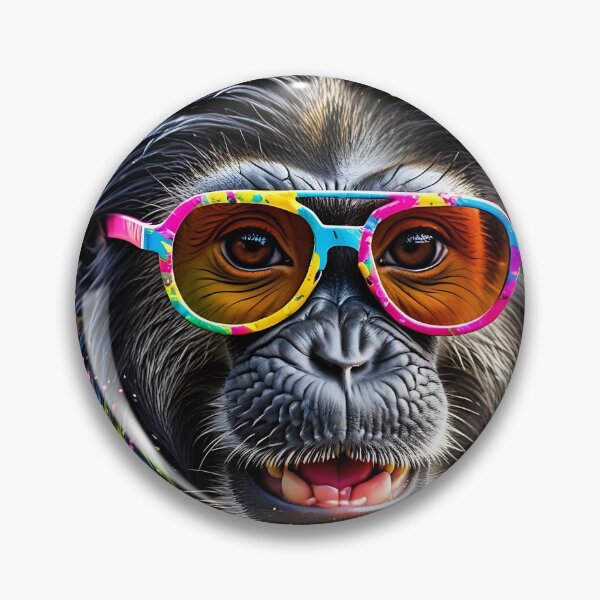Item preview, Funky Monkey – Pop Art Monkey with Sunglasses designed and sold by TravelLensPro.