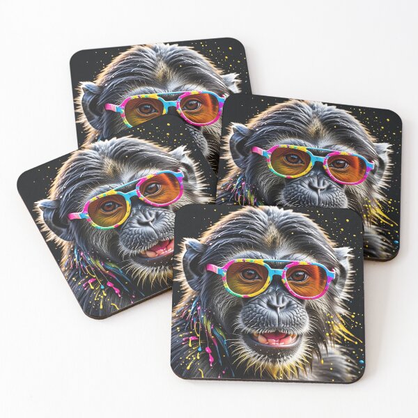 Item preview, Funky Monkey – Pop Art Monkey with Sunglasses designed and sold by TravelLensPro.