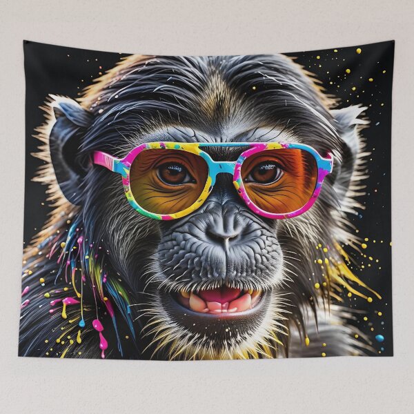 Item preview, Funky Monkey – Pop Art Monkey with Sunglasses designed and sold by TravelLensPro.