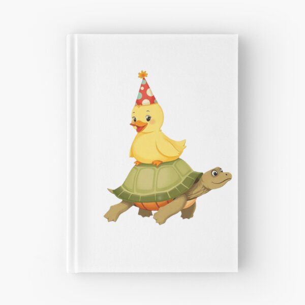Item preview, Duckling Turtle duck Tortoise Friends Party Hat happy kawaii cute gift funny christmas  designed and sold by CheeseBlueprint.