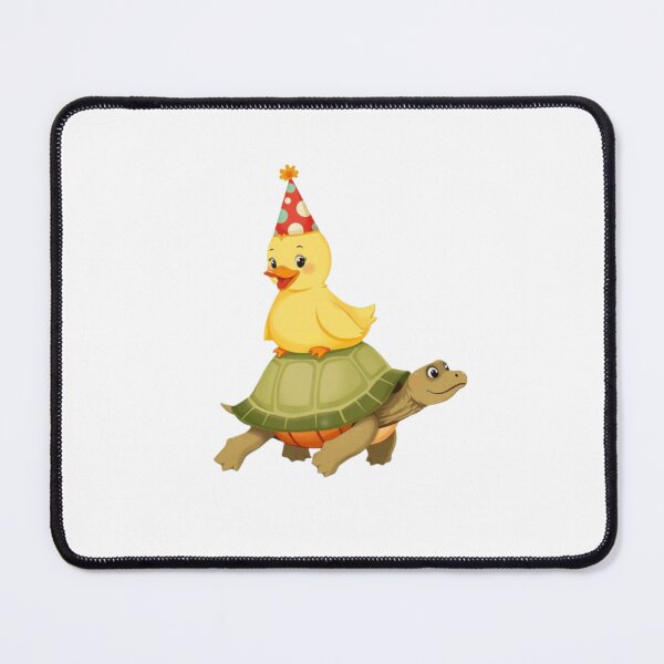 Item preview, Duckling Turtle duck Tortoise Friends Party Hat happy kawaii cute gift funny christmas designed and sold by CheeseBlueprint.