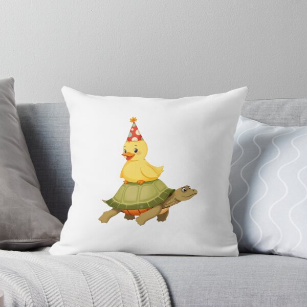 Item preview, Duckling Turtle duck Tortoise Friends Party Hat happy kawaii cute gift funny christmas  designed and sold by CheeseBlueprint.