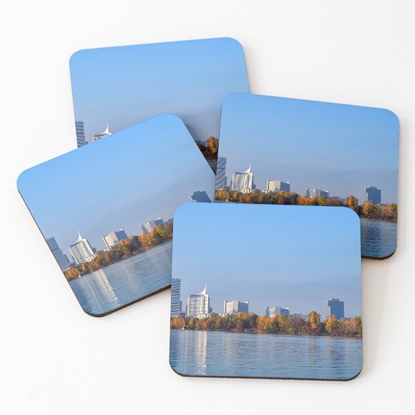 Item preview, Vienna and blue Donau river cityscape, autumn season landscape,Austria designed and sold by goceris.
