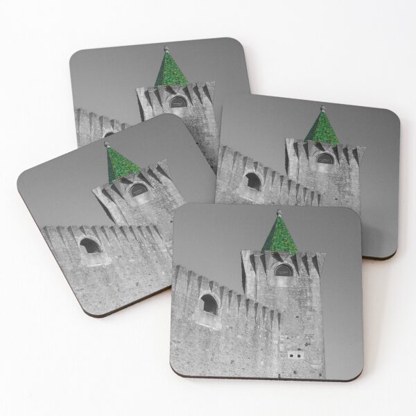 Item preview, Porto de Mós Castle - A Green Rooftop in Black & White designed and sold by Clavivs.