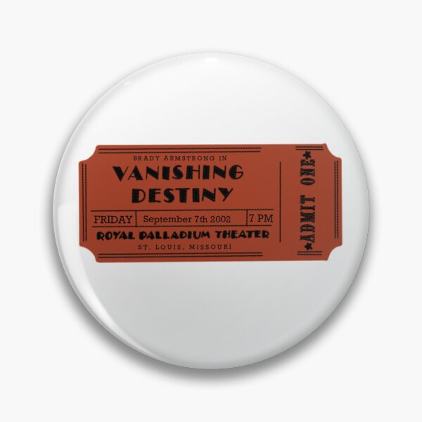 Item preview, Vanishing Destiny ticket: Starring Brady Armstrong designed and sold by andtaryn10.