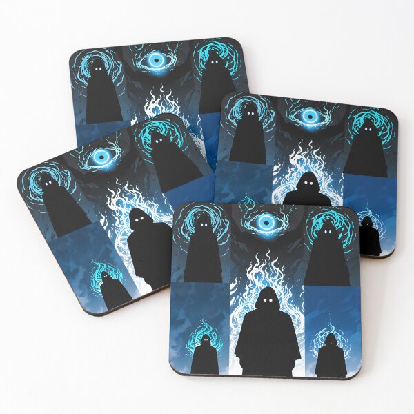 Item preview, Dark silhouettes with blue mystical powers designed and sold by Ledsor.