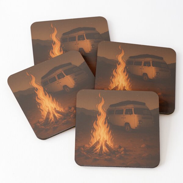 Item preview, Nomad's Campfire – Vanlife under the stars designed and sold by TravelLensPro.