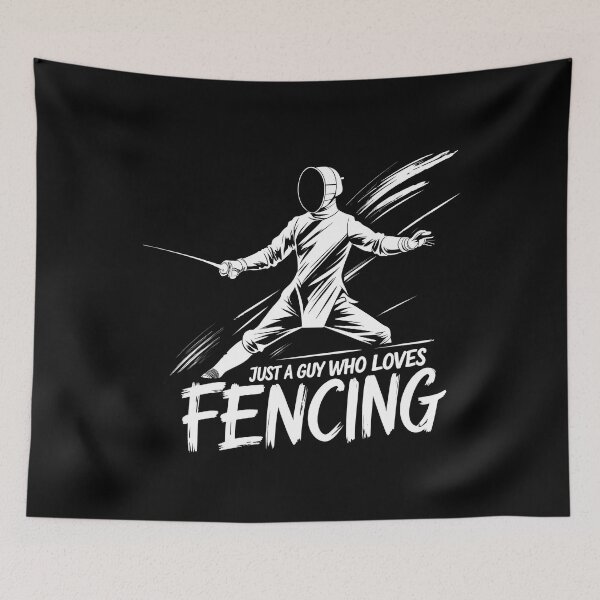 Item preview, Just A Guy Who Loves Fencing designed and sold by I-wanna-T-shirt.
