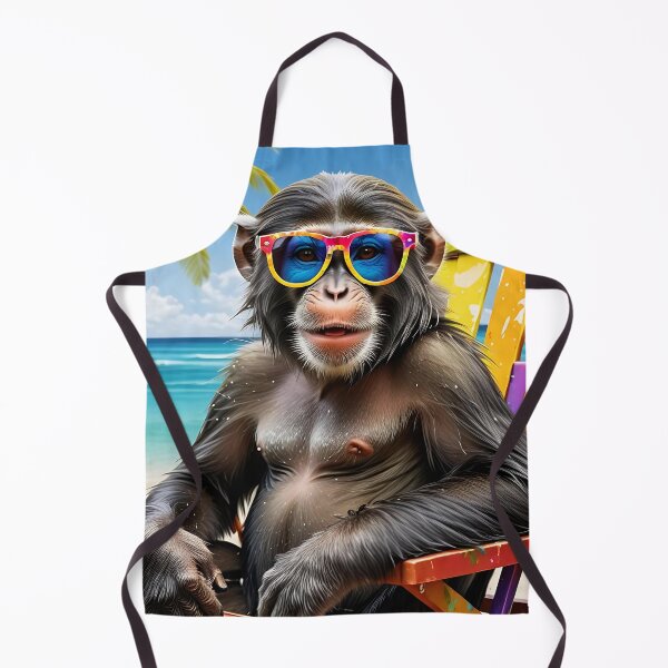 Artikelvorschau, Beach Vibes – Chilliger Affe mit Brille entworfen und verkauft von TravelLensPro.