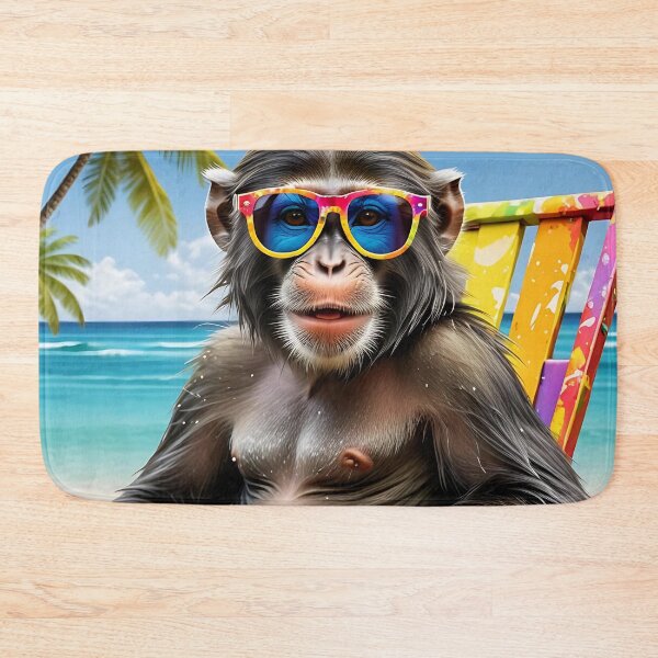 Item preview, Beach Vibes – Chilled monkey with glasses designed and sold by TravelLensPro.