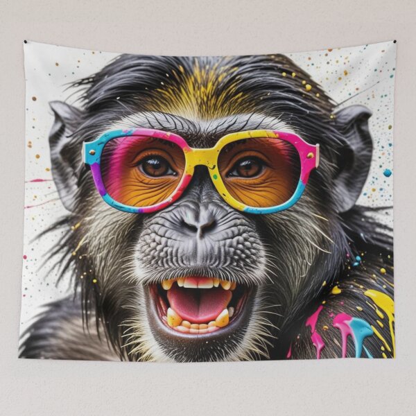 Item preview, Funky Monkey Splash – Pop Art with bite designed and sold by TravelLensPro.