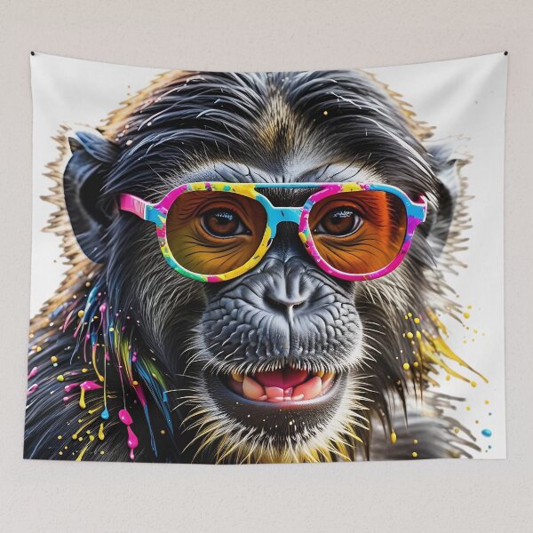 Item preview, Graffiti Monkey – Cool & Colorful Vibes designed and sold by TravelLensPro.