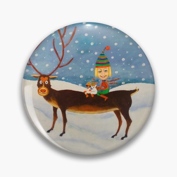 Item preview, Magical reindeer ride in winter wonderland designed and sold by MaPerle.