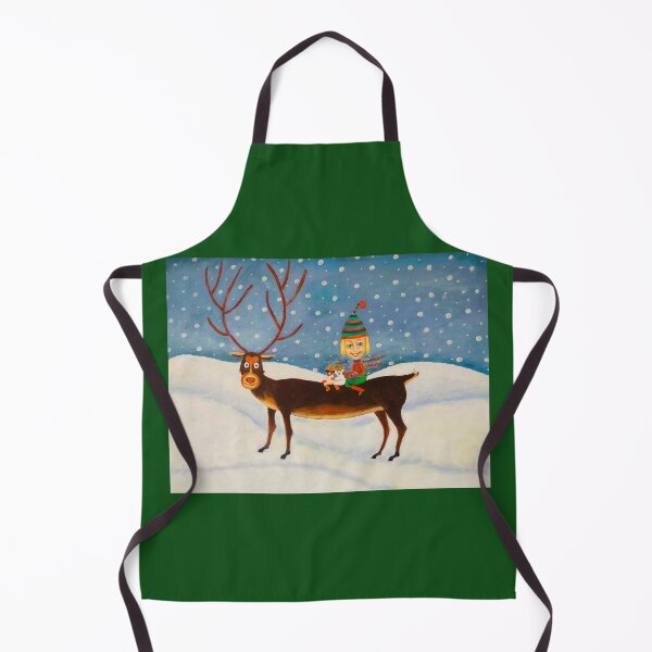 Item preview, Magical reindeer ride in winter wonderland designed and sold by MaPerle.