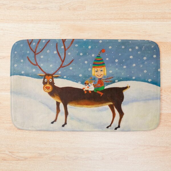 Item preview, Magical reindeer ride in winter wonderland designed and sold by MaPerle.