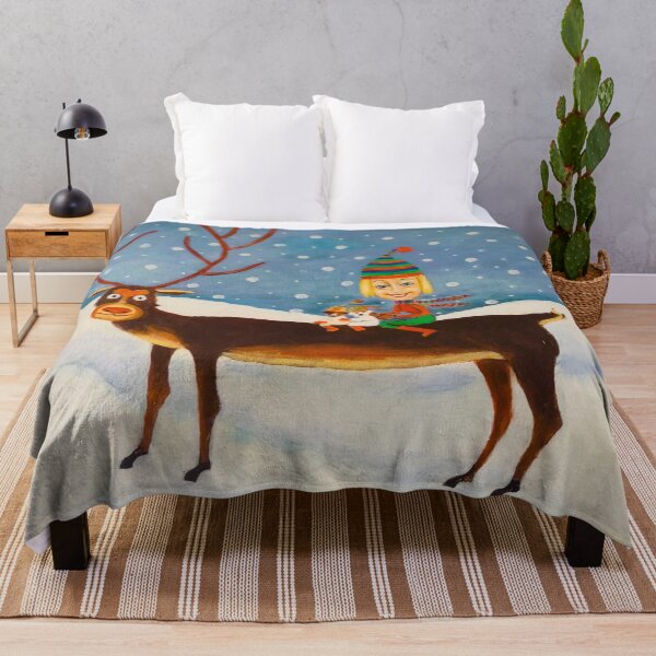 Item preview, Magical reindeer ride in winter wonderland designed and sold by MaPerle.
