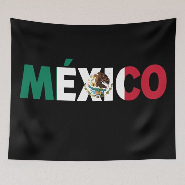 Item preview, México Flag Typography designed and sold by Linework Studio.