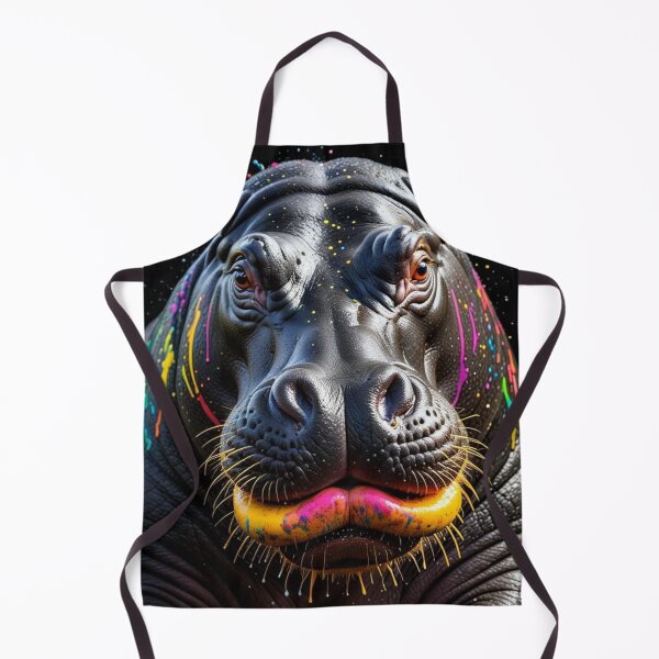 Item preview, Pop Art Hippo – Splash Style Wildlife designed and sold by TravelLensPro.