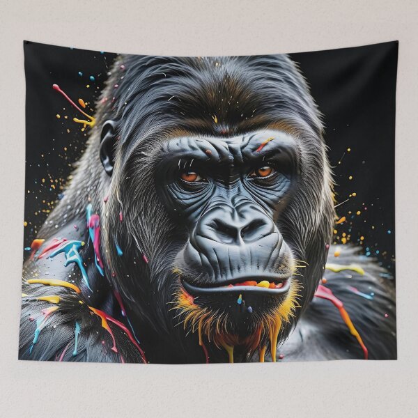 Item preview, Paint Splash Gorilla – Urban Wildlife Art designed and sold by TravelLensPro.