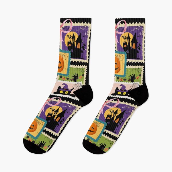 Item preview, Halloween Postage Stamps , Cute Ghost, Skeletons, Pumpkin & Black Cat designed and sold by KolorellaS.