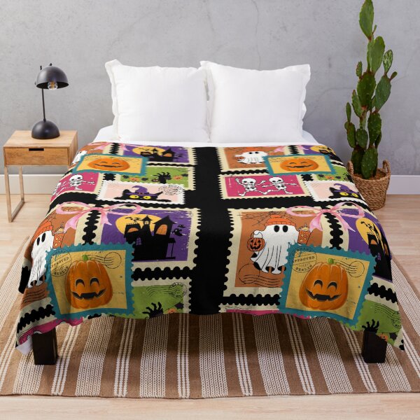 Item preview, Halloween Postage Stamps , Cute Ghost, Skeletons, Pumpkin & Black Cat designed and sold by KolorellaS.