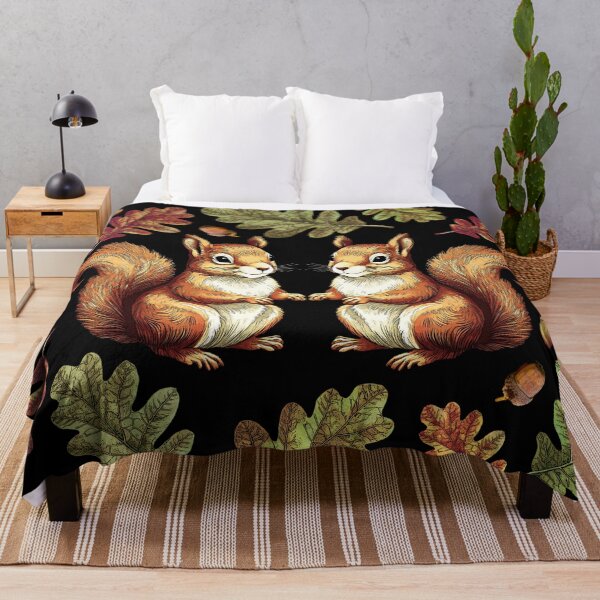 Item preview, Squirrel, Acorn, and Oak Leaf Pattern | Autumn Colors designed and sold by UnhingedBird.