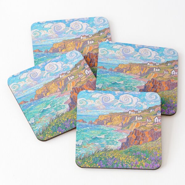 Item preview, Hope Cove from Bolt Tail2(watercolour + AI） designed and sold by artsmeow.