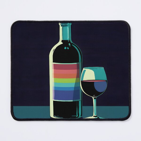 Item preview, Wine bottle with colorful label designed and sold by Ledsor.